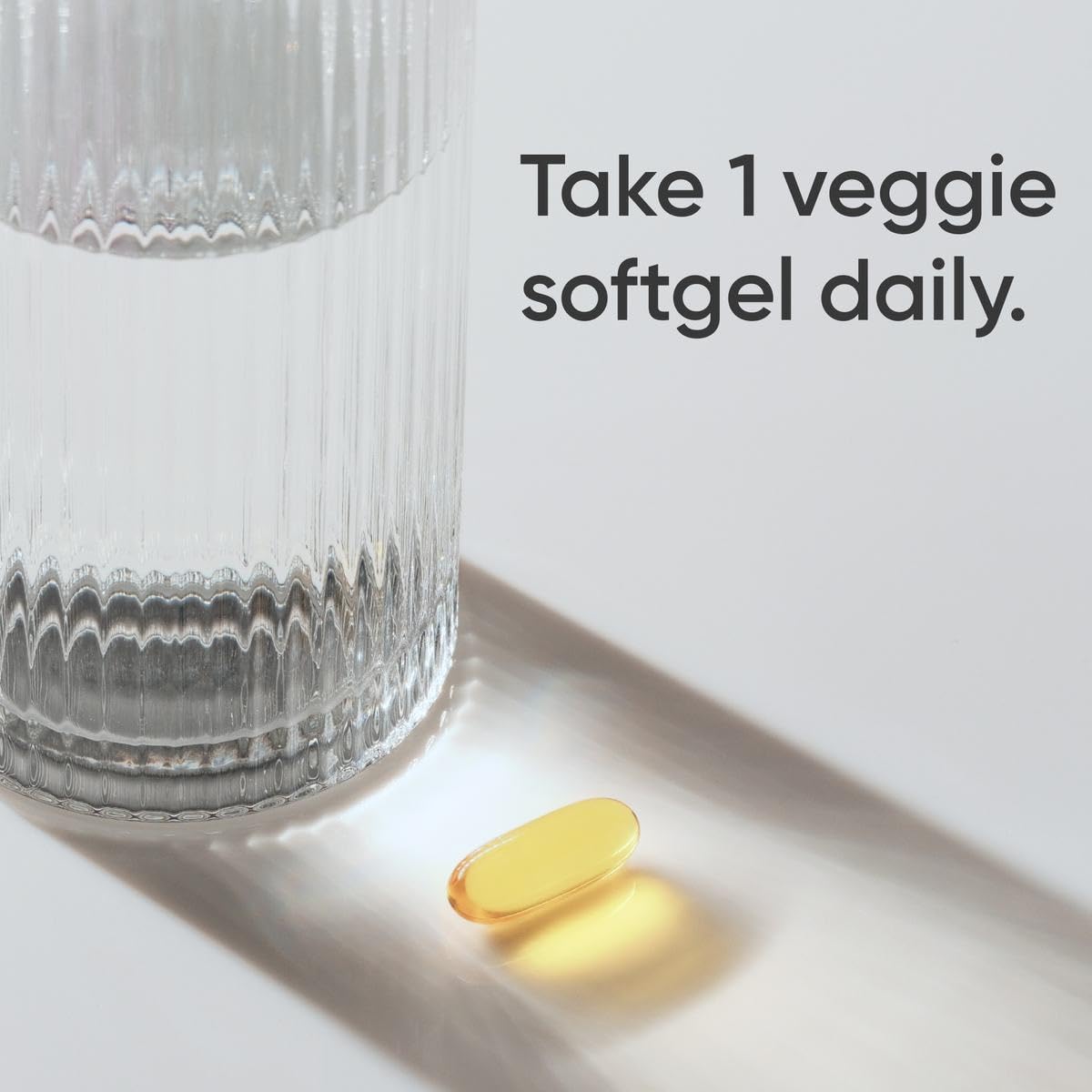 Plantgel capsules closeup with non-GMO tapioca casing.