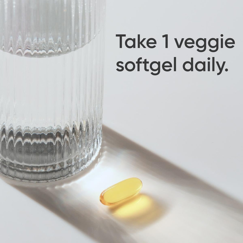 Plantgel capsules closeup with non-GMO tapioca casing.