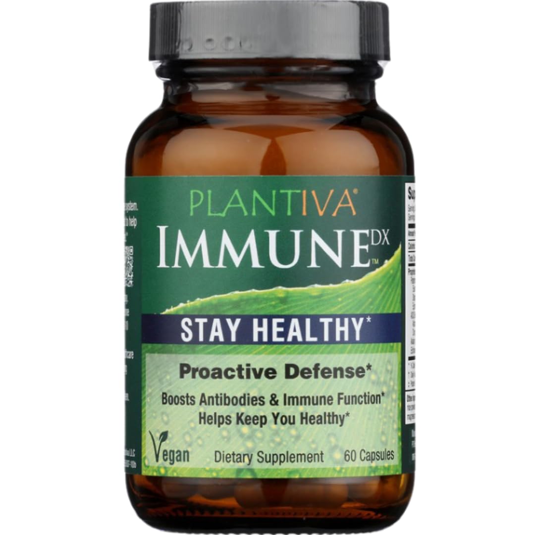 Plantiva ImmuneDx bottle front for daily immune support.