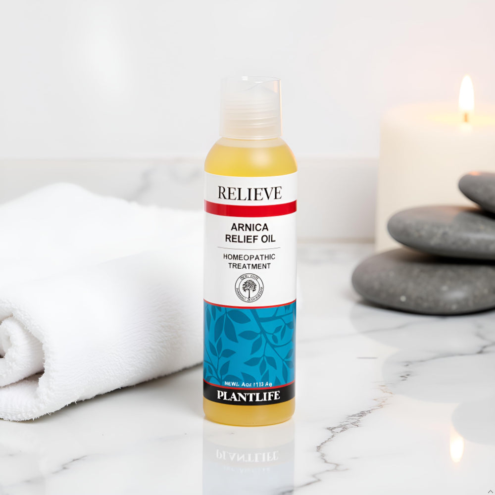 Plantlife Arnica Relieve Oil ingredients highlight herbal blend