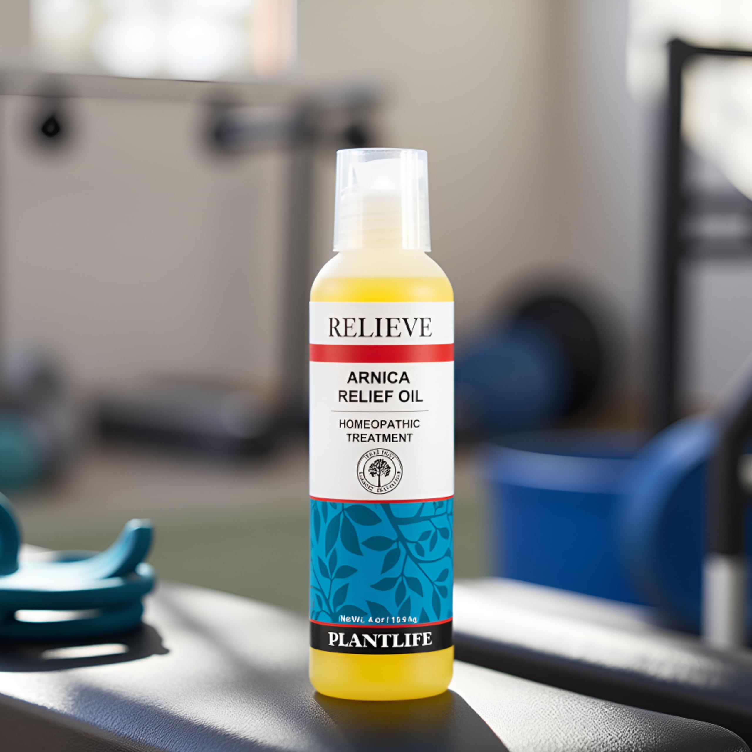 Massage-ready Arnica Relieve Oil being applied to skin