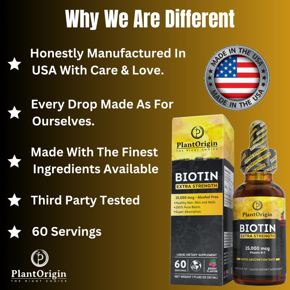PlantOrigin Hair Skin Nails Support Liquid highlights versatile use in daily routine.