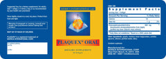 Packaging of Plaquex Oral softgels highlighting German-made non-GMO soy formula