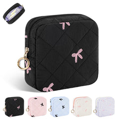 Playexen period bag black compact size stores pads discreetly on the go