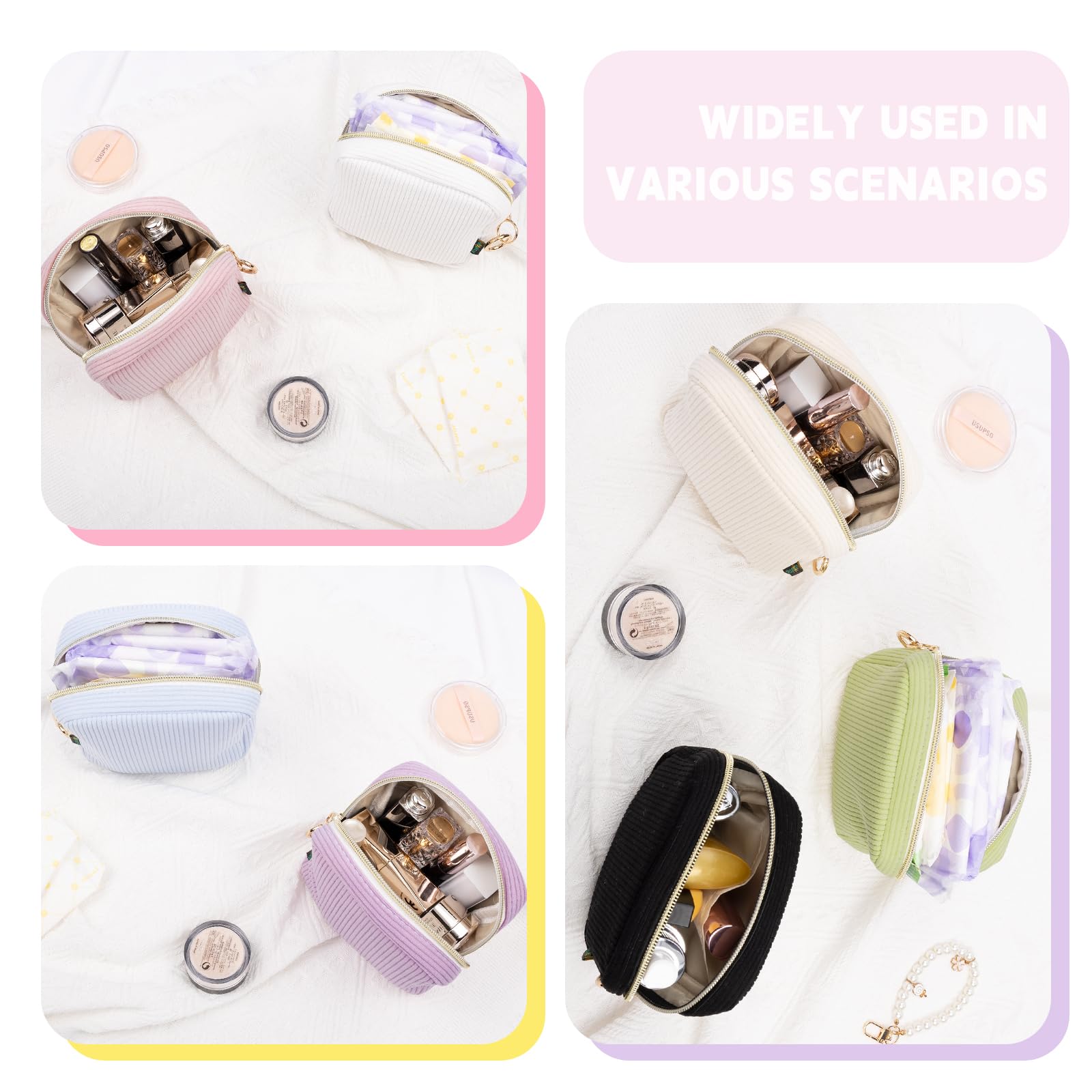 Privacy-focused pouch keeps items private and reduces embarrassment on the go.