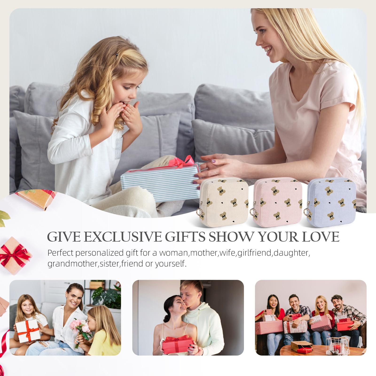 Playexen pink period bag as a thoughtful teen gift idea.