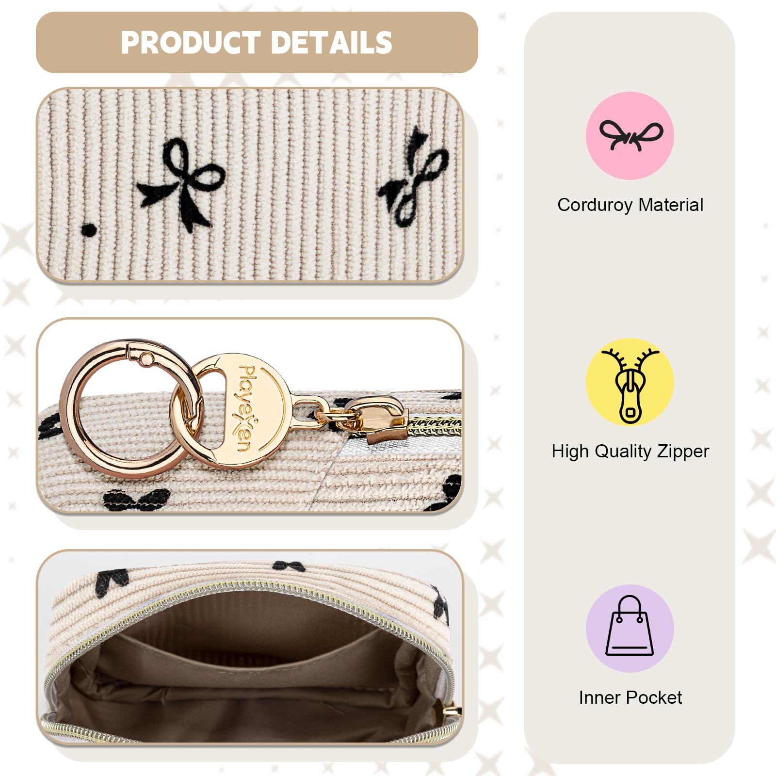 Playexen bolsa para periodo con privacidad, diseño discreto en negro.