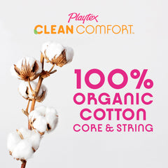 Playtex Clean Comfort Regular 14-count packaging highlights everyday absorbency.