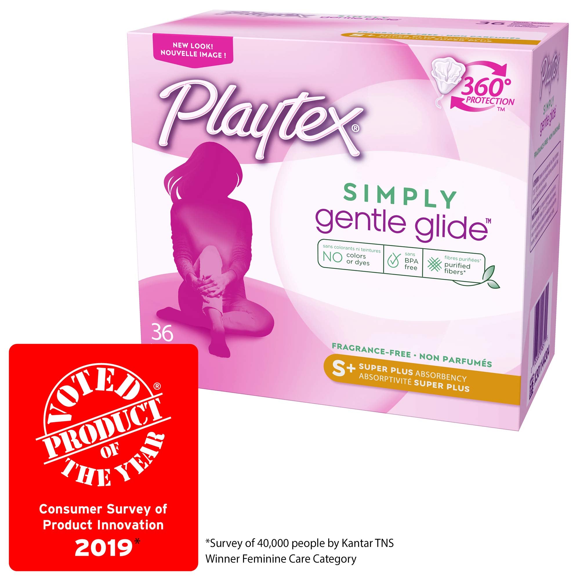 Playtex Simply Gentle Glide offers 360° protection that shapes to your body.