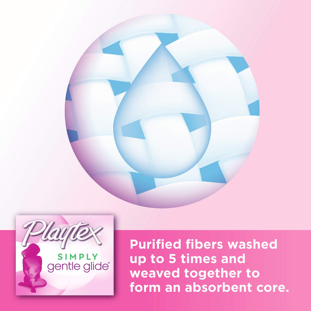 Playtex Simply Gentle Glide unscented option provides fragrance-free protection.