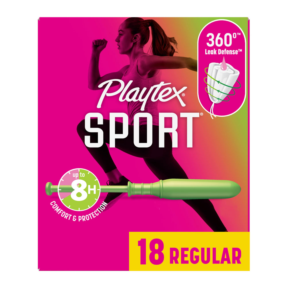 Playtex Sport regular absorbency 360-leak-defense for active movement
