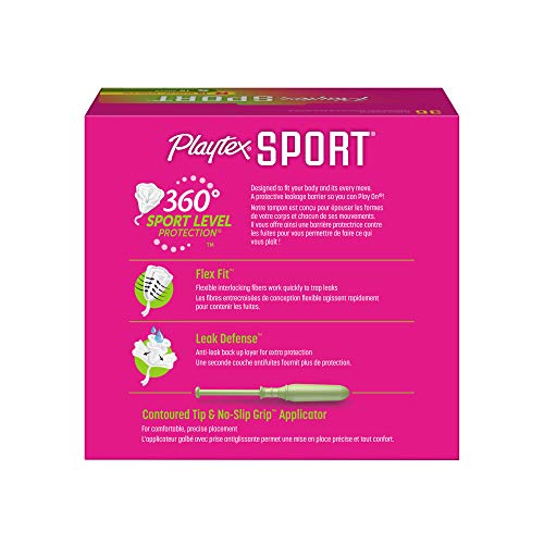 Playtex Sport regular tampons offer flexible protection for daily activities