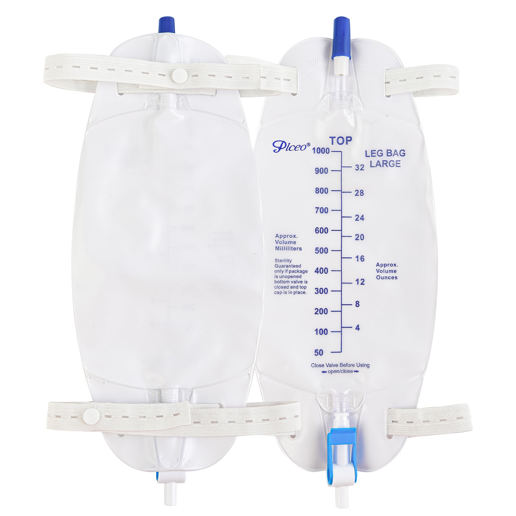 Plceo Leg Bag three-pack for convenient restocking and rotation.