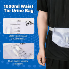 Plceo 1000 ml bag provides a generous capacity for longer wear without frequent emptying.