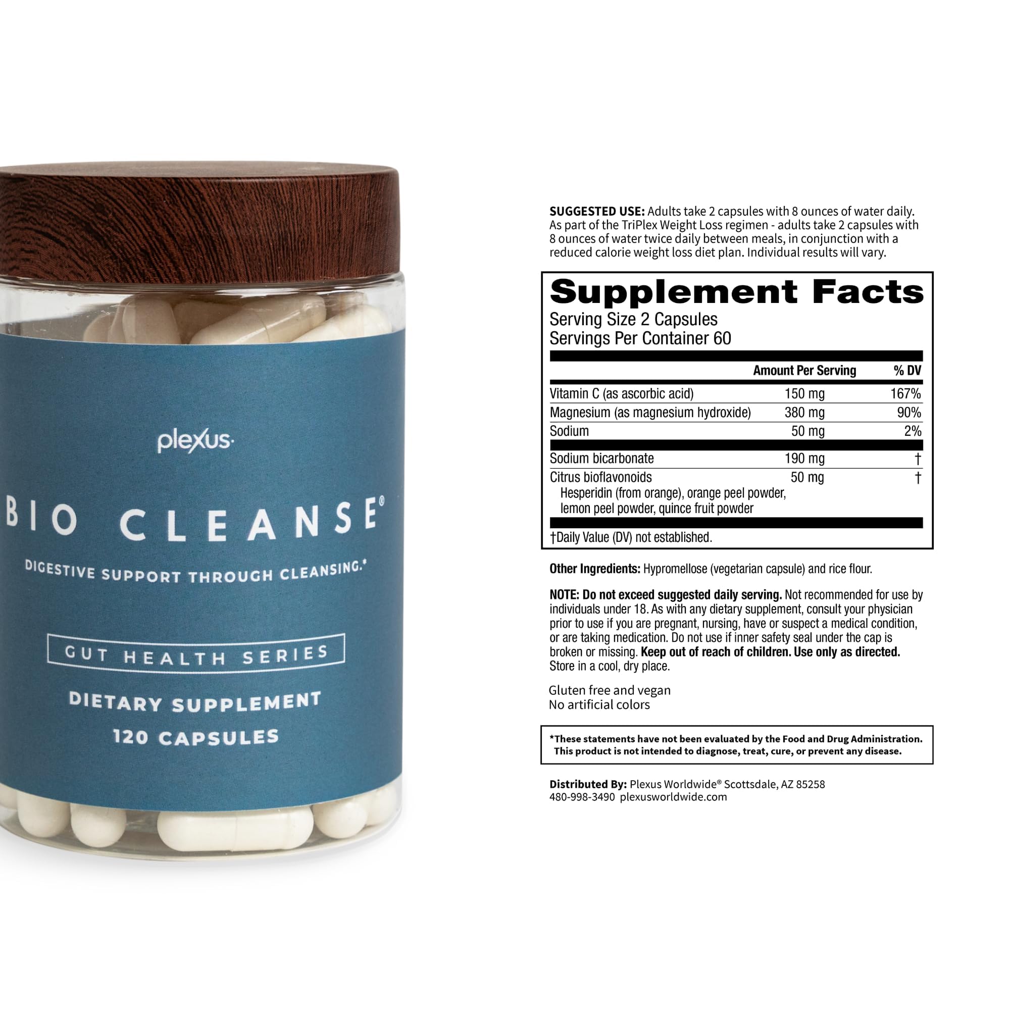 Packaging highlighting citrus bioflavonoid complex for antioxidant support.