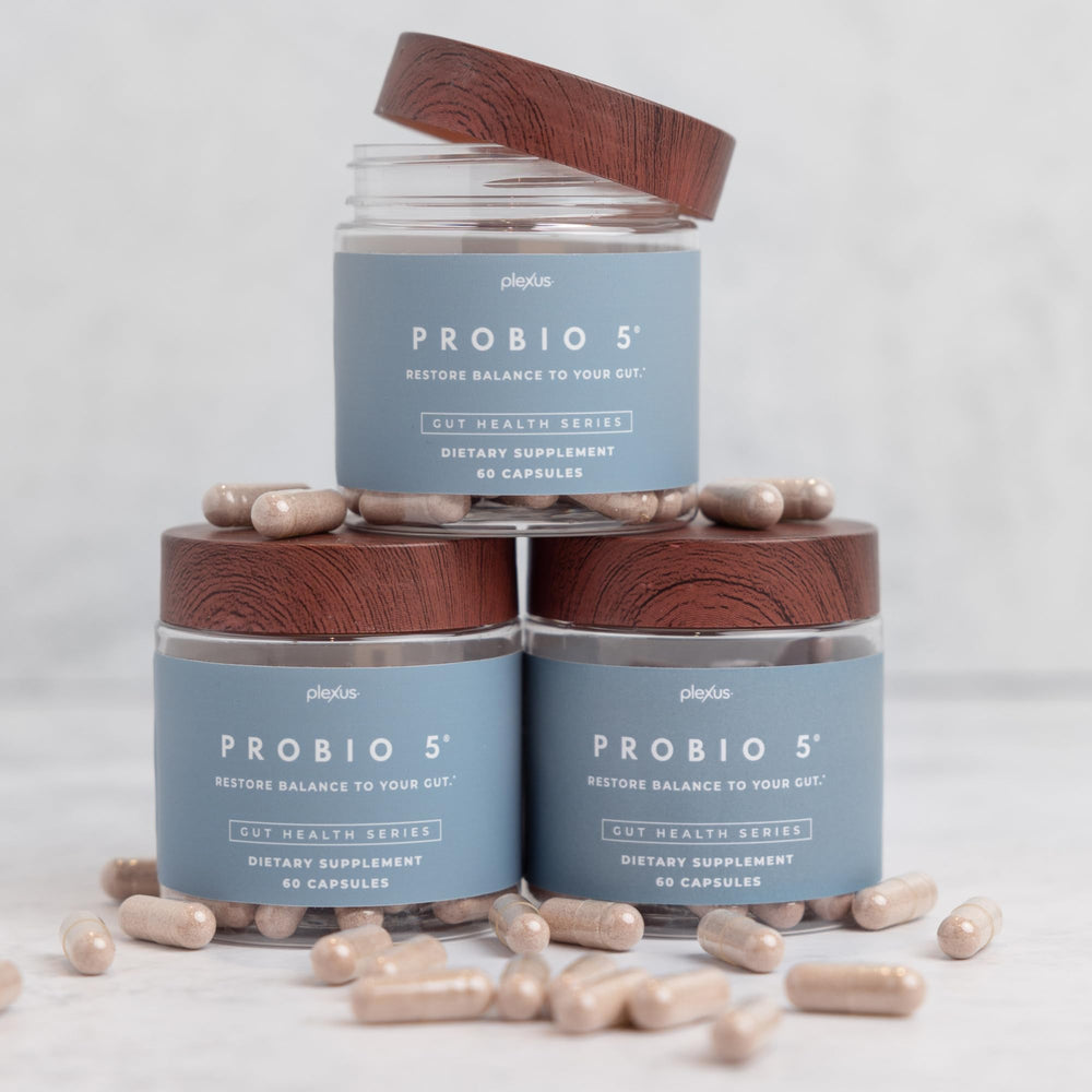 Plexus ProBio 5 capsule close-up highlights easy-to-swallow shape