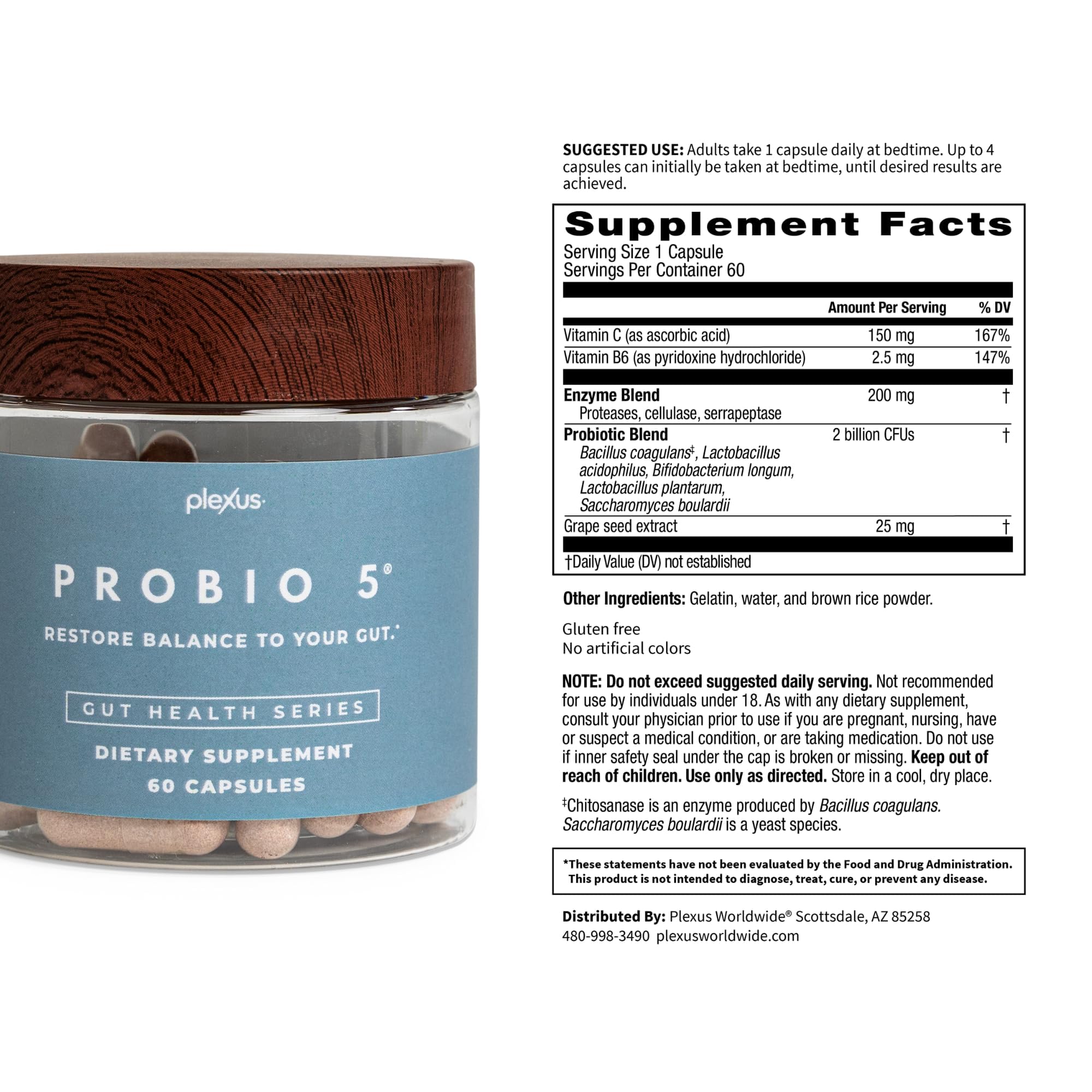 Plexus ProBio 5 scene with yogurt and meal demonstrates daily use