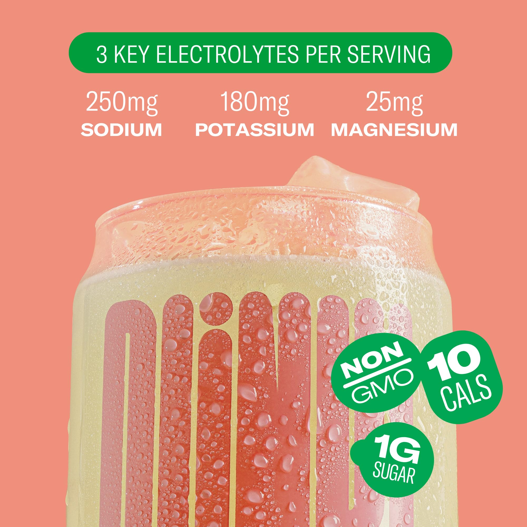 Plink Watermelon flavor in a glass provides refreshing hydration.
