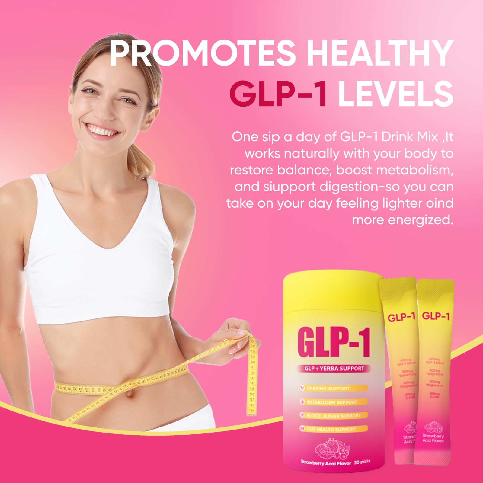 PlocoXe GLP-1 drink mix 5-HTP dissolves quickly for a convenient moment.