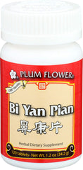 Plum Flower Bi Yan Pian bottle of tablets for nasal inflammation support.