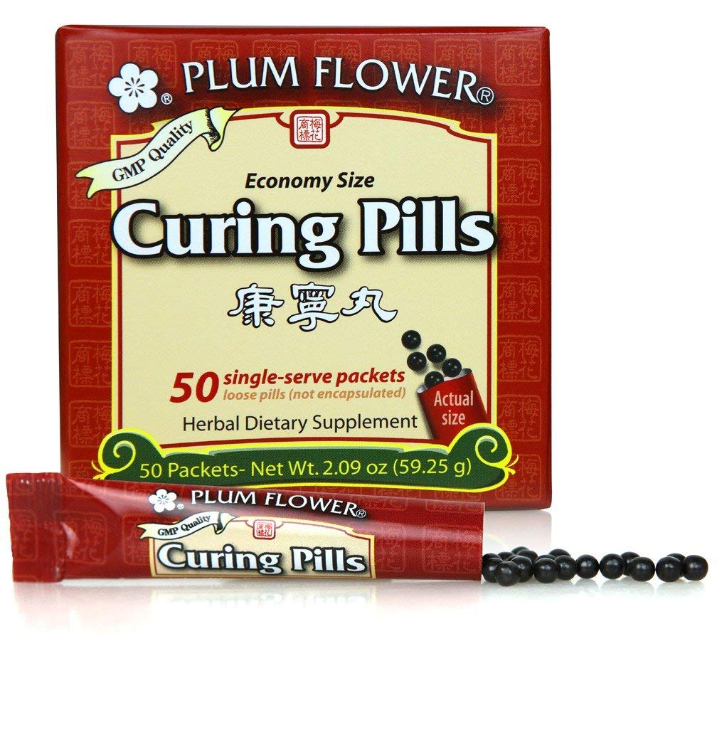 Plum Flower Kang Ning Wan curing pills stick-pak for portable, on-the-go use.