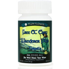 Plum Flower teapills bottle front shows 200-pill supply for daily use.