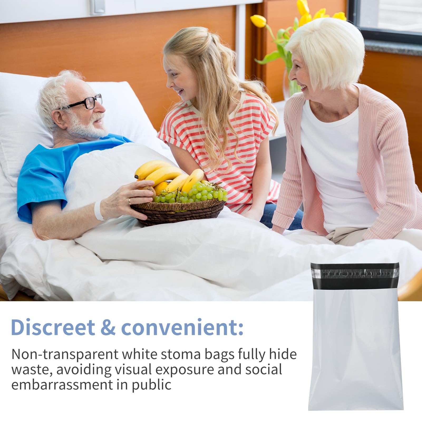Plus tard ostomy bags compatible with colostomy ileostomy and urostomy systems