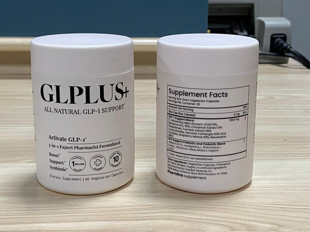Plus+Ultra bottle ready for meals on a dining table.