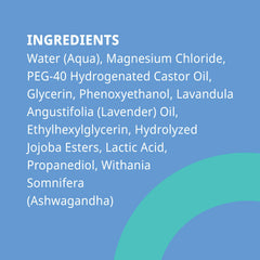 PlusOne Blissful Sleep Spray label close-up highlights hormone-free, fragrance-free formula.