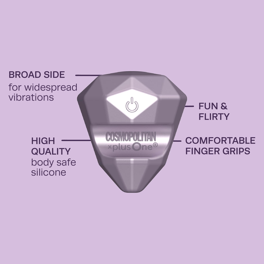 PlusOne ergonomic design enhances targeted clitoral stimulation and comfort.