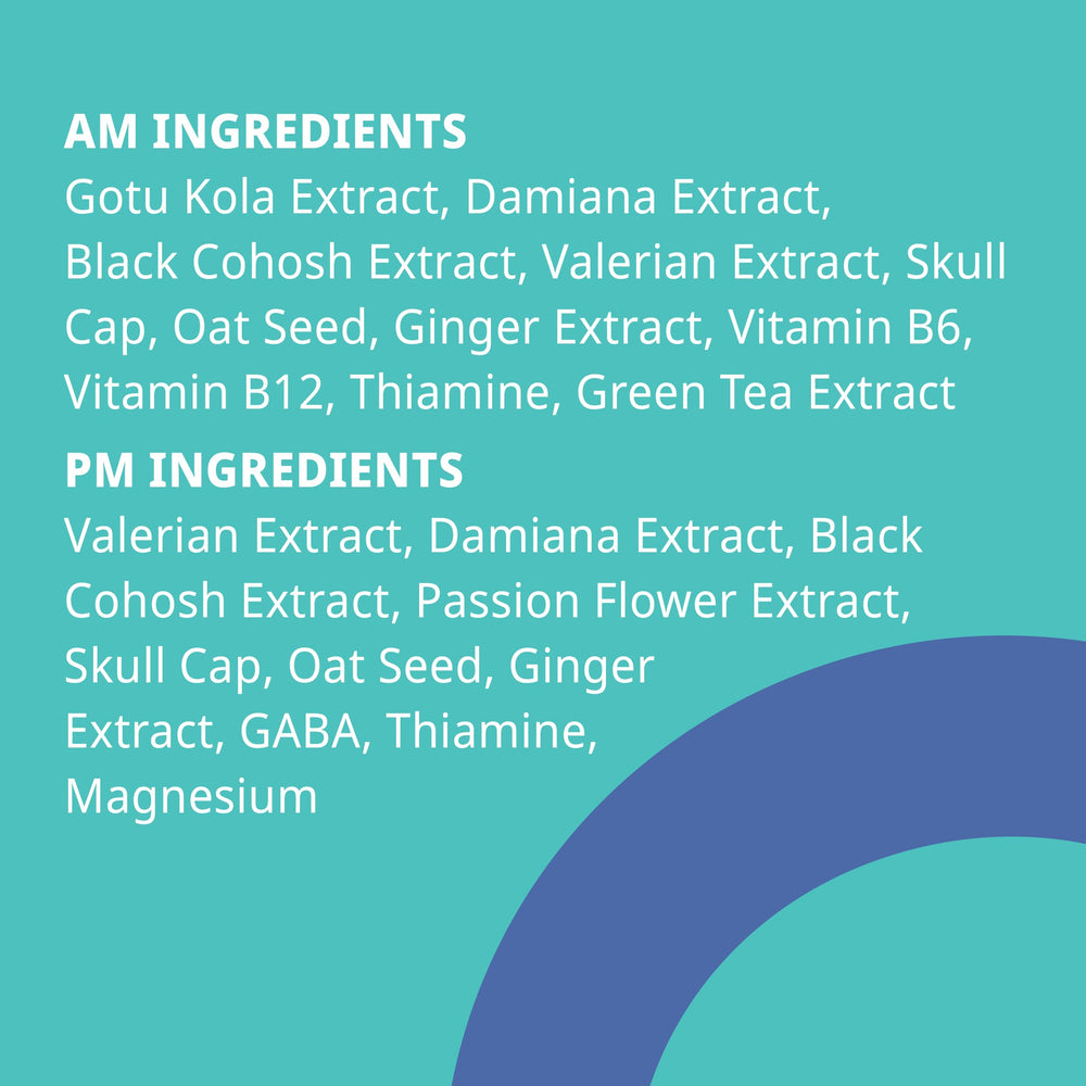 plusOne Vital Menopause Patch ingredients highlight damiana and magnesium for balance.