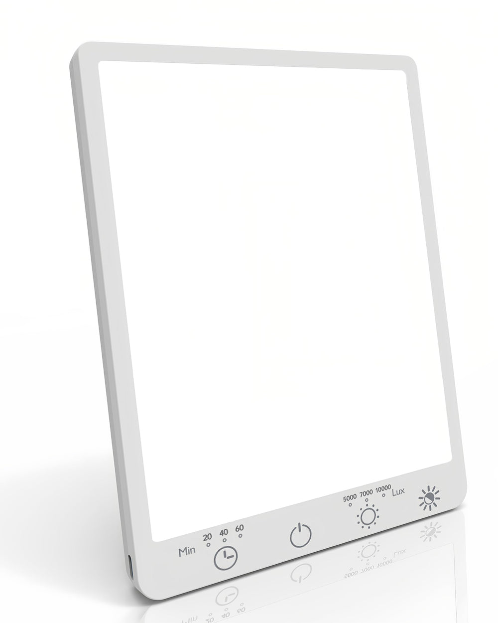 Plynvexa Light Therapy Lamp front view with bright 10000 Lux panel