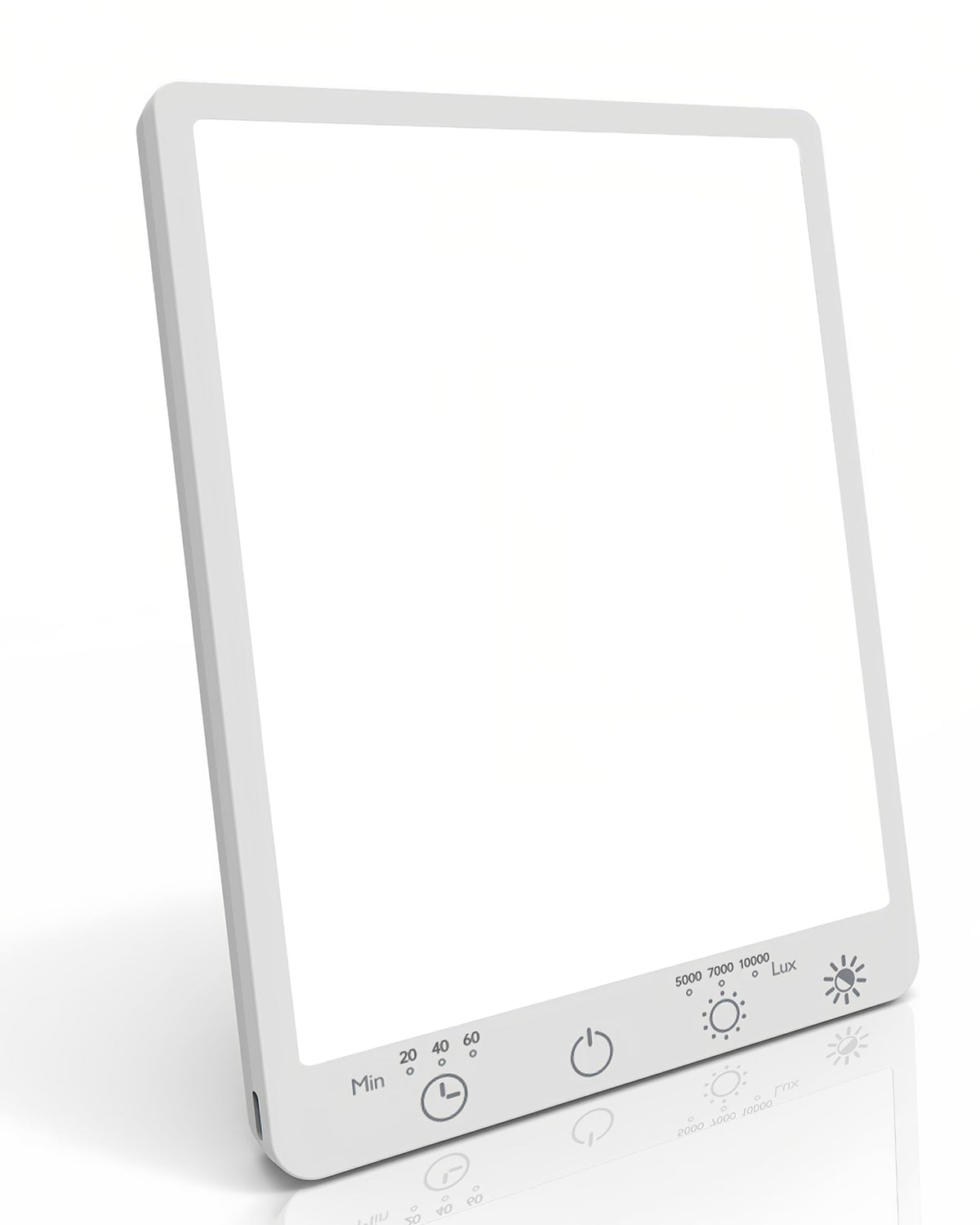 Plynvexa Light Therapy Lamp front view with bright 10000 Lux panel