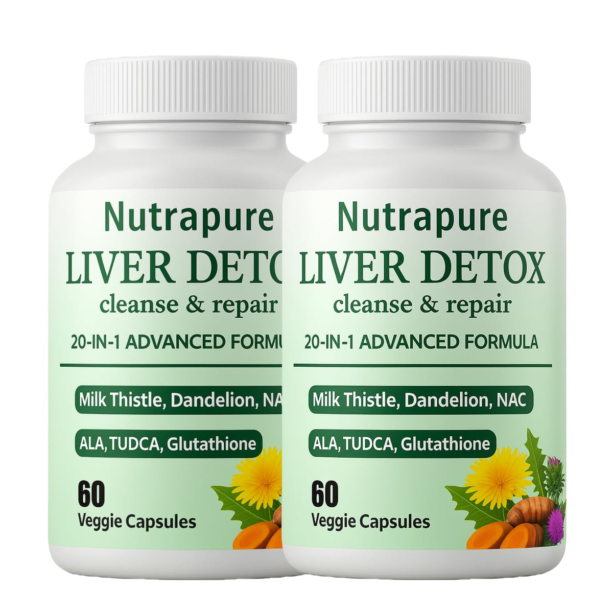 PLYNXE Nutrapure liver detox bottle for easy daily liver support.