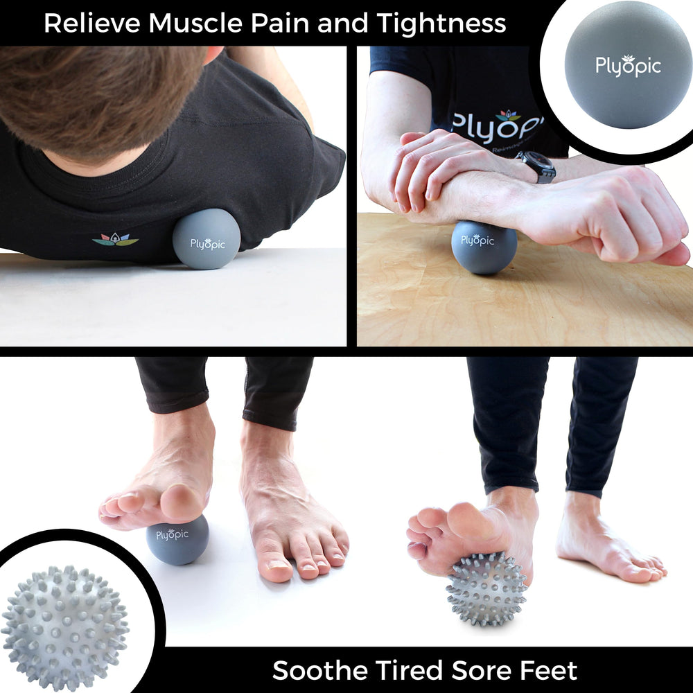 Plyopic massage ball set carrying bag included for travel workouts and on-the-go relief