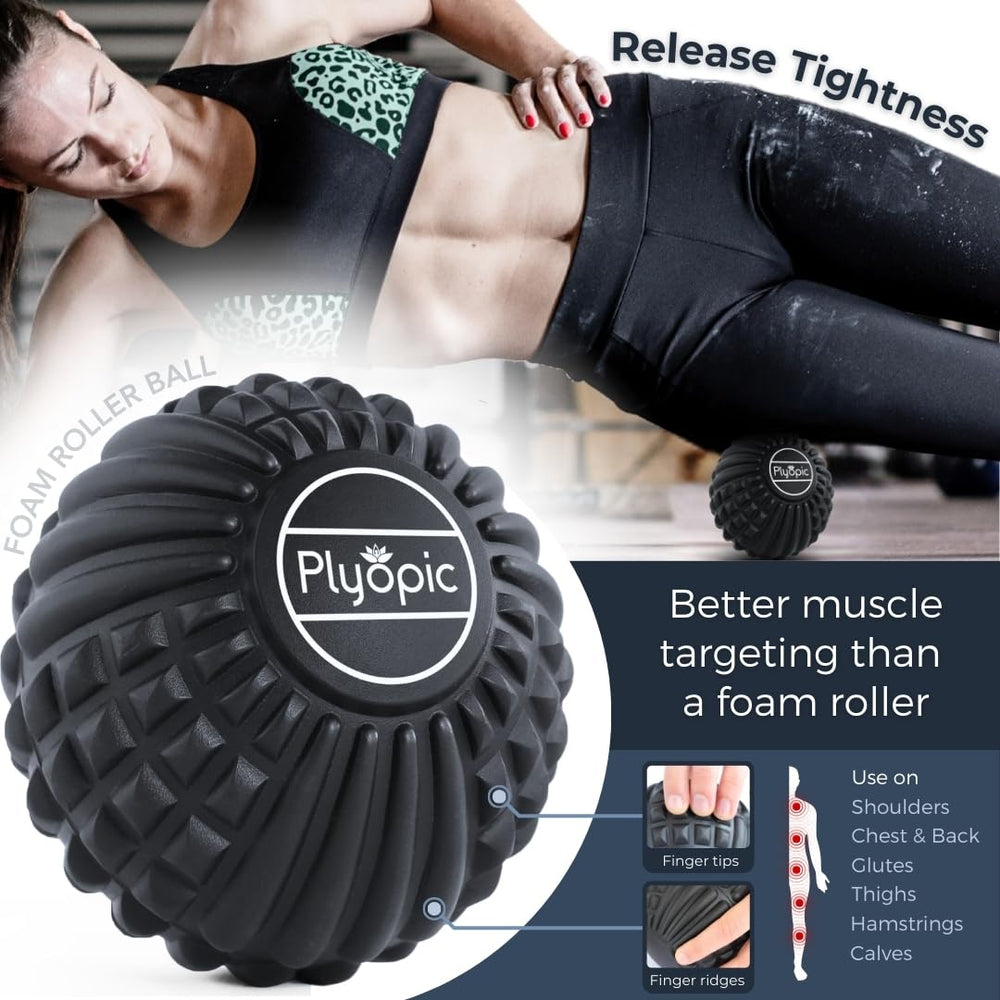 Plyopic peanut ball for fascia work and trigger point relief.