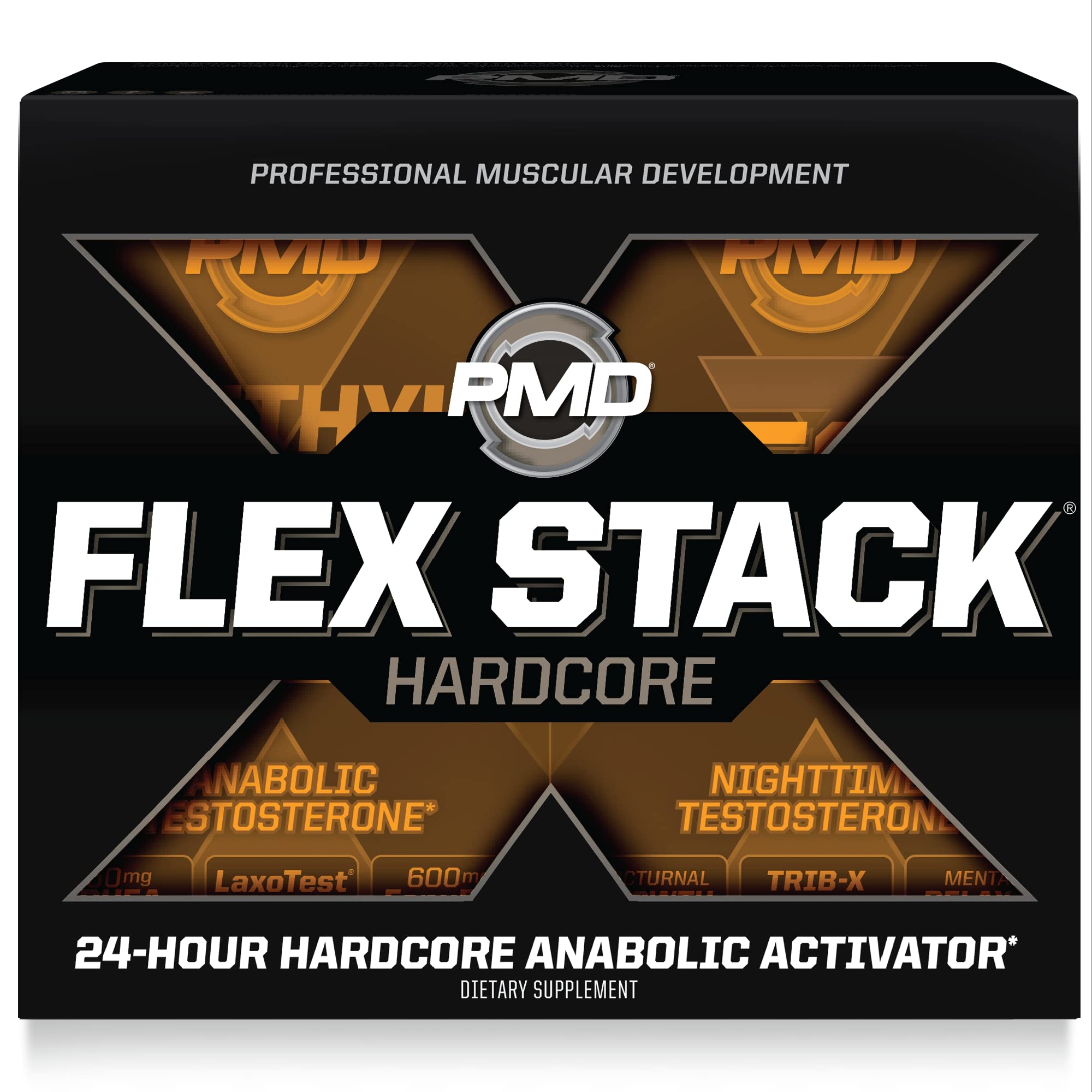 PMD Sports Flex Stack Hardcore bottle contains easy-to-take capsules for training support