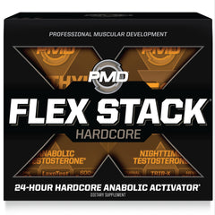 PMD Sports Flex Stack Hardcore bottle contains easy-to-take capsules for training support