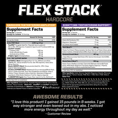 PMD Sports Flex Stack Hardcore capsules close-up highlights targeted muscle growth formula
