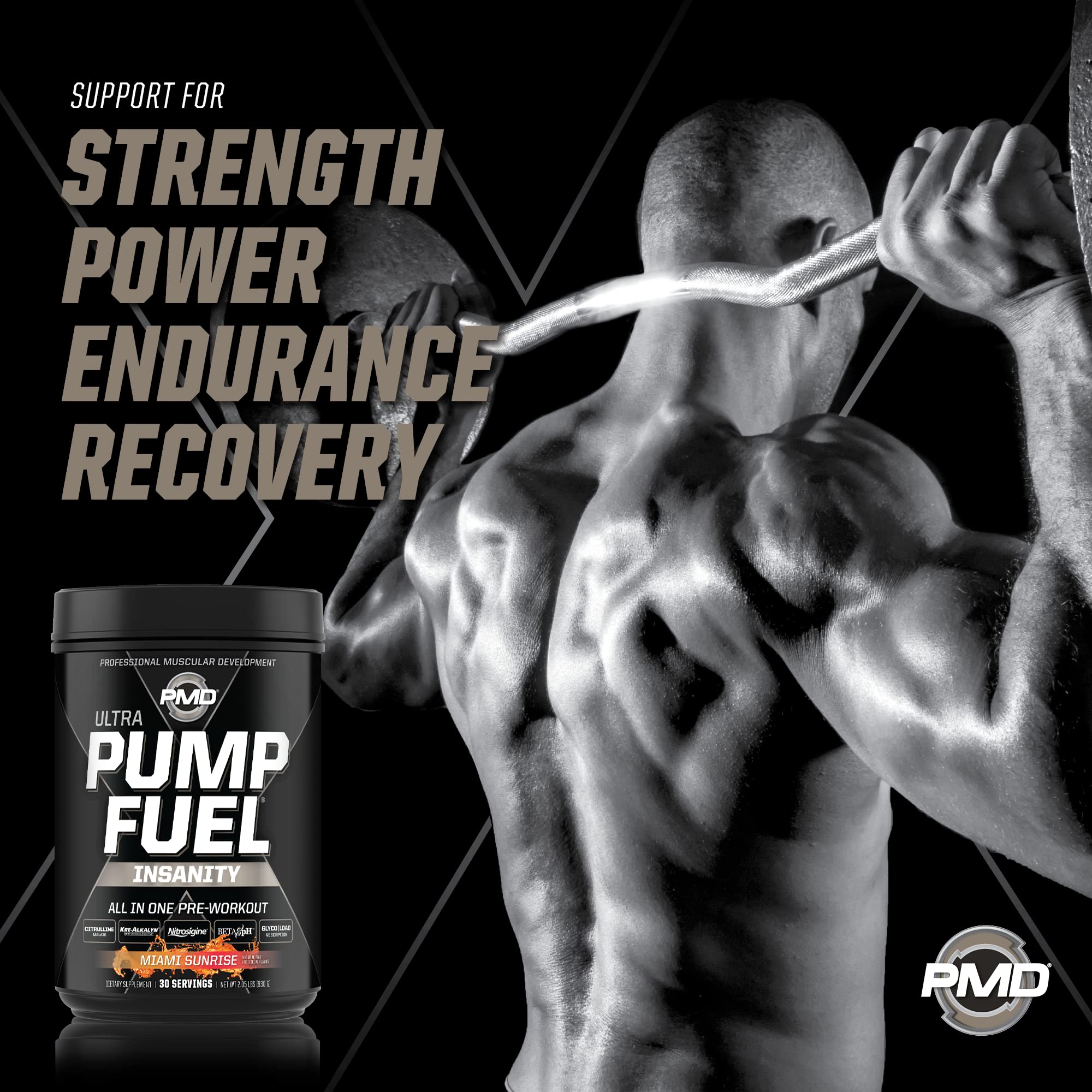 Close-up of beta-alanine and betaine on PMD Pump Fuel Ultra Insanity
