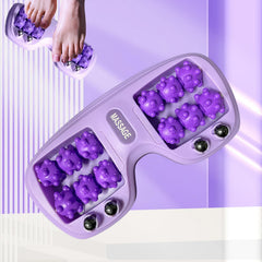 PMDYBY portable double foot massage roller front view showing compact design for quick relief