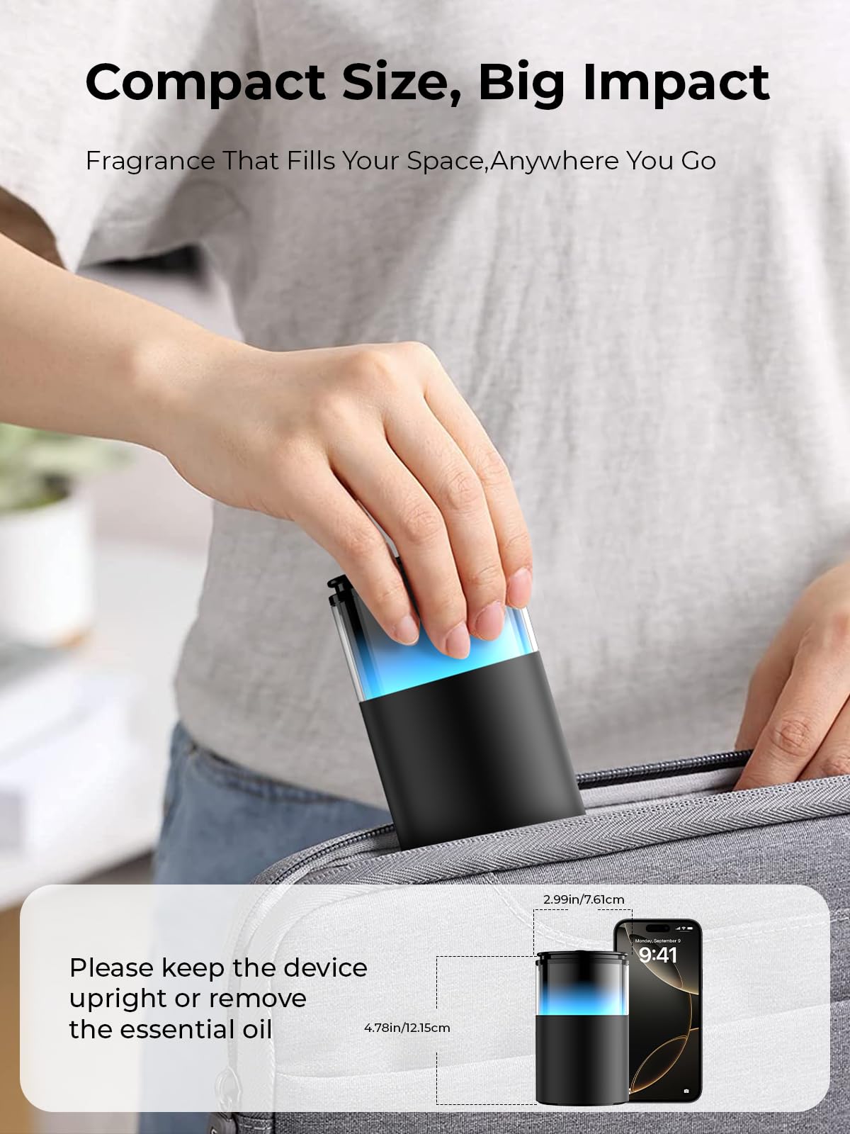 Pmsusoow BPA-free plastic diffuser safe for family use