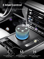 Pmsusoow battery-powered diffuser in car for on-the-go scent.