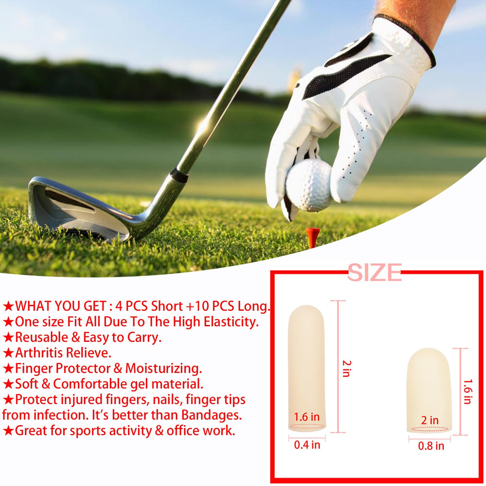 Pnrskter Gel Finger Cots adjustable trim for secure fit