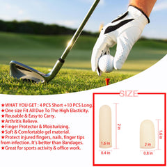 Pnrskter Gel Finger Cots adjustable trim for secure fit