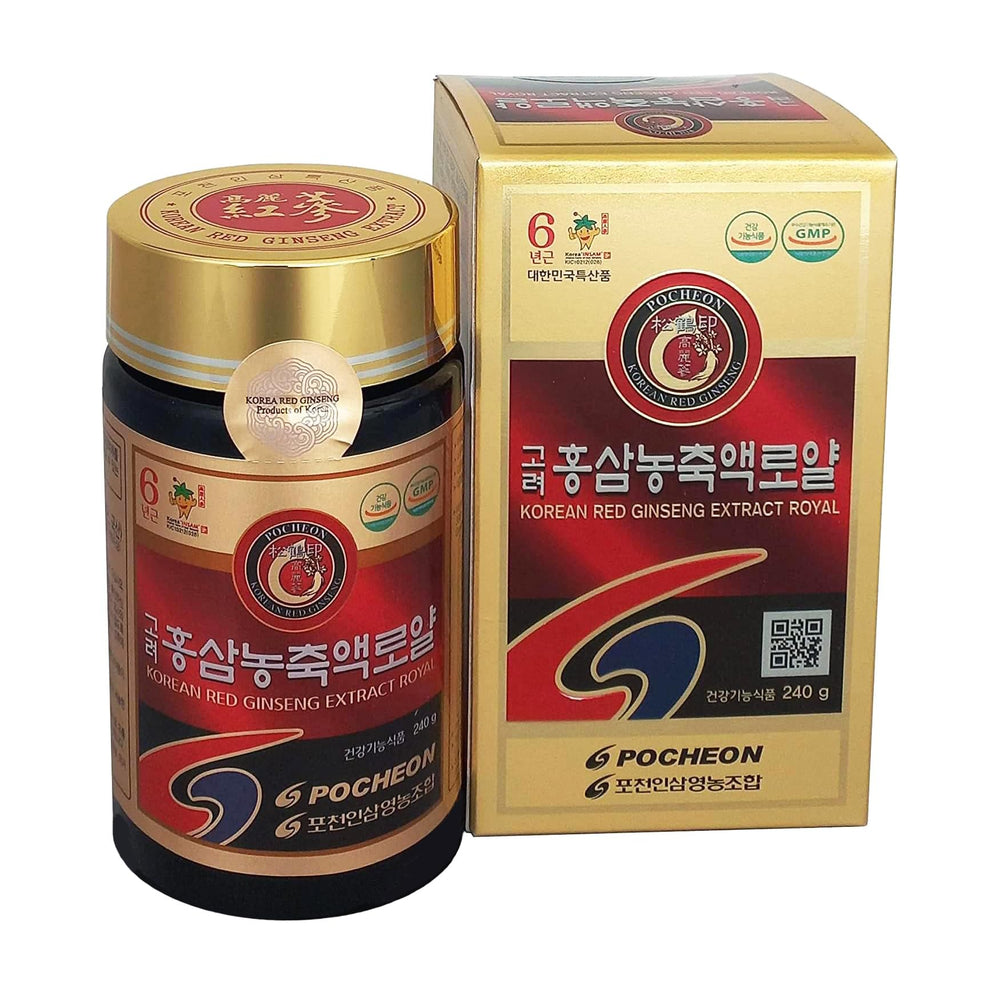 Pocheon Korean Red Ginseng Royal Extract jar front for daily vitality