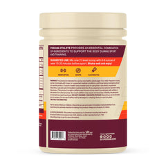 Podium Nutrition Blue Raspberry tub front label highlights gluten-free and dairy-free formula.