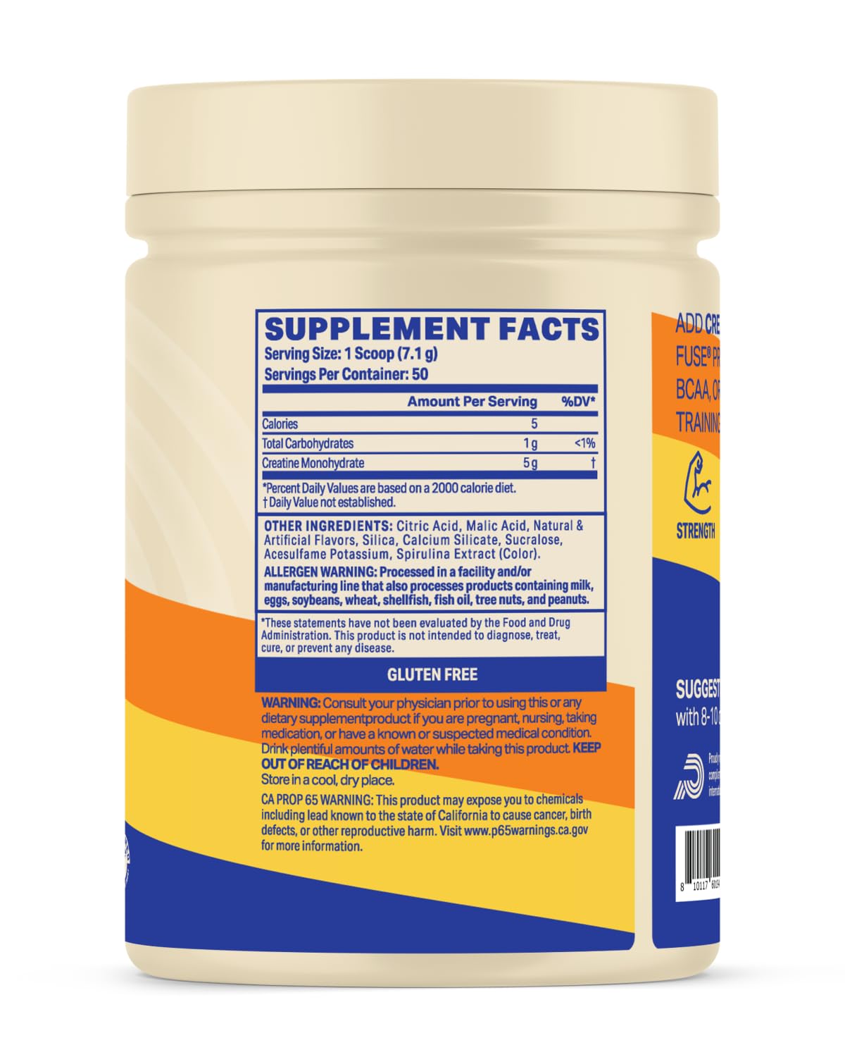 Podium Nutrition shaker pouring creatine powder into water for an easy mix.