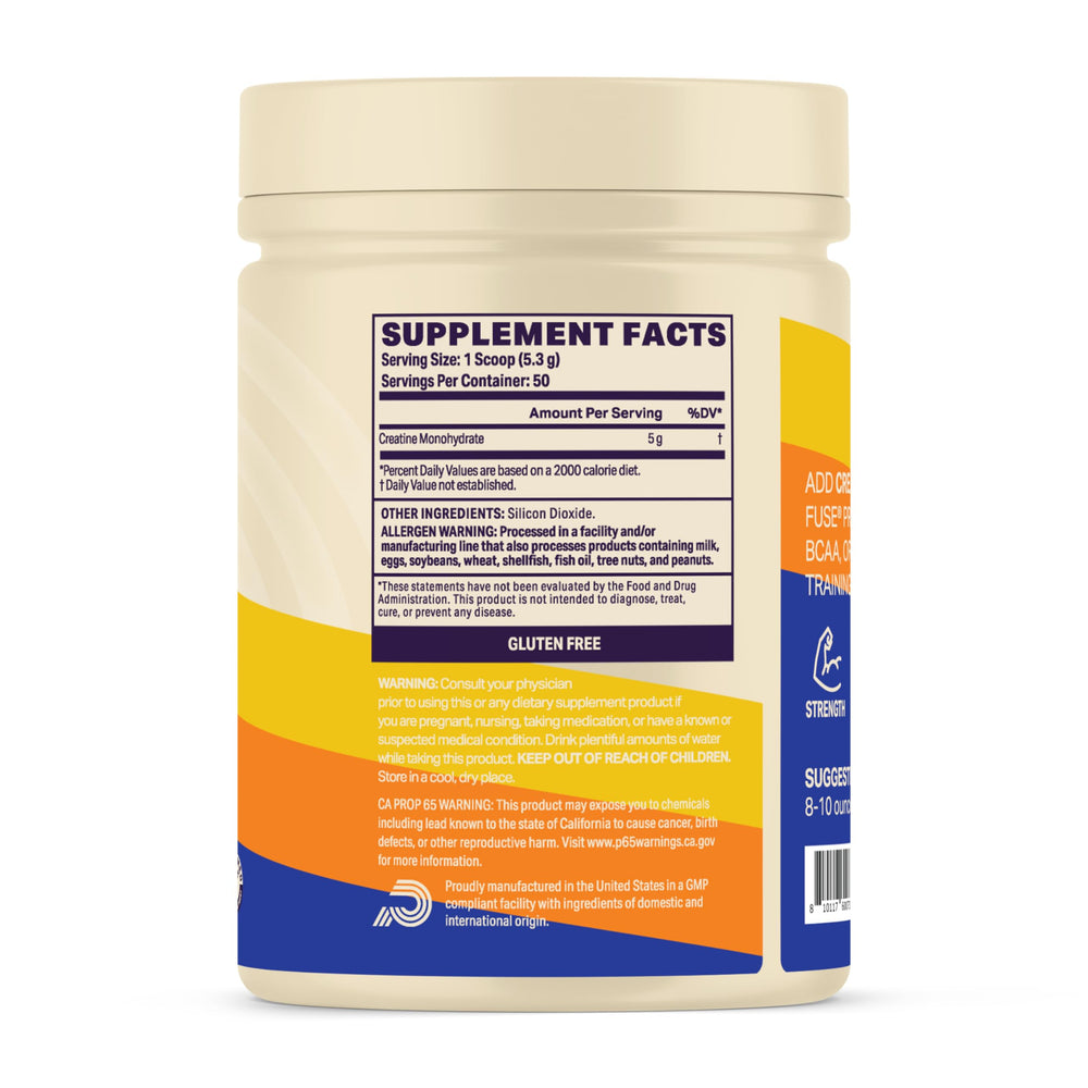 Podium Nutrition Solos Creatine 50-servings pack covers long training cycles.