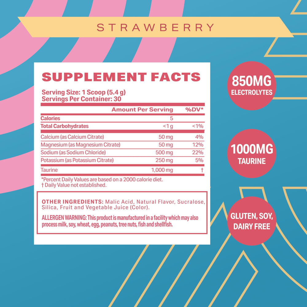Podium Nutrition Training Salt+Electrolytes strawberry bottle ready for workouts